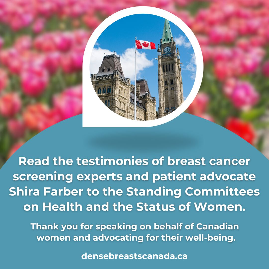 Testimonies to Federal Health Committee and the Status of Women Committee