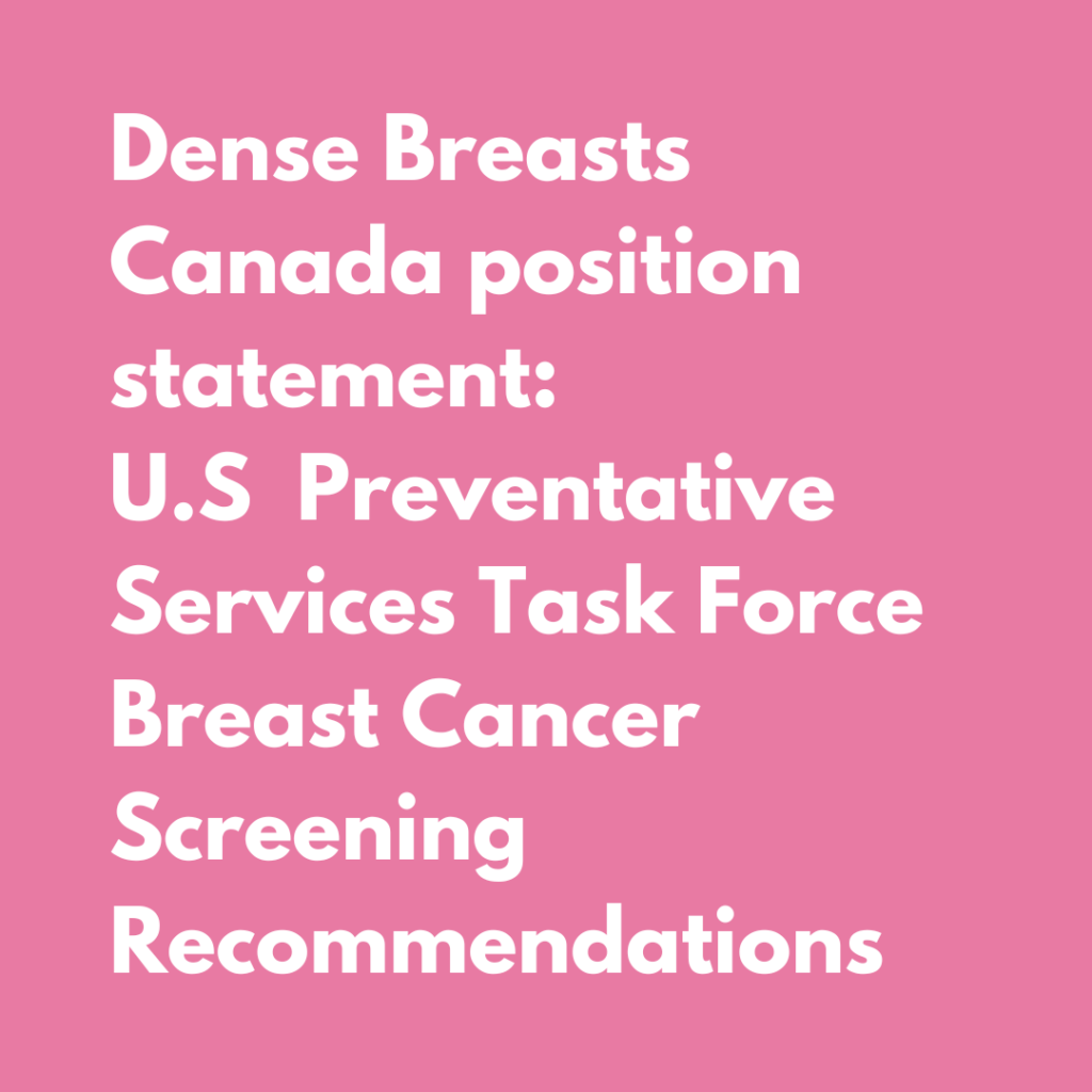 Dense Breast Canada Statement(1)